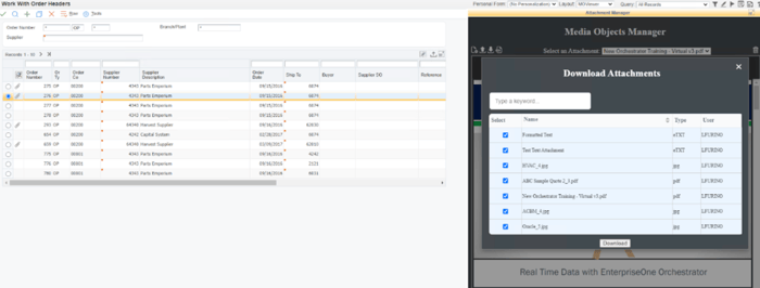 Screenshot 2 of Media Objects Manager from ACBM Solutions blog post "New Functionality for Media Objects Manager in JDE"